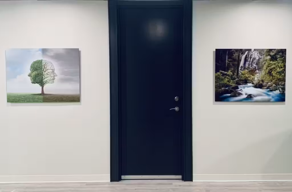 Modern mental wellness therapy office at Greenspan Psychology in Edmonton