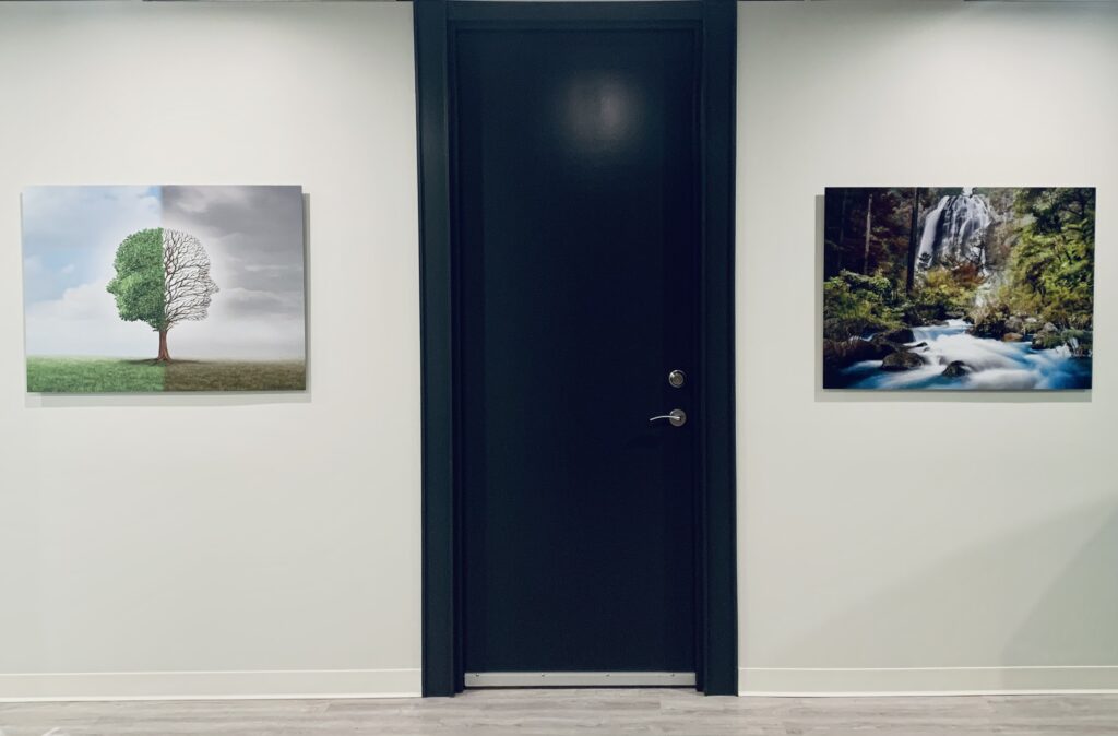 Modern mental wellness therapy office at Greenspan Psychology in Edmonton